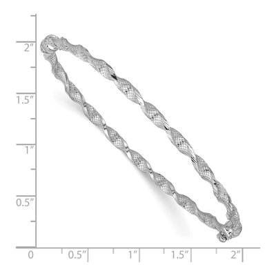 14K Yellow Gold Twisted Bangle Bracelet – view 3