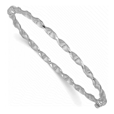 14K Yellow Gold Twisted Bangle Bracelet