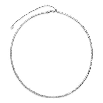 14K Two-Tone Gold Reversible Omega Necklace – view 6