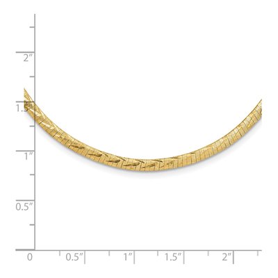 14K Two-Tone Gold Reversible Omega Necklace – view 7