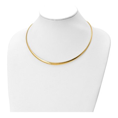 14K Two-Tone Gold Reversible Omega Necklace – view 3