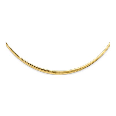 14K Two-Tone Gold Reversible Omega Necklace