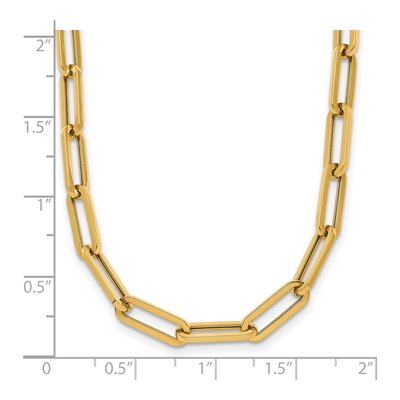 31.5-Inch 14K Yellow Gold Fancy Cable Necklace | Leslie's – view 5