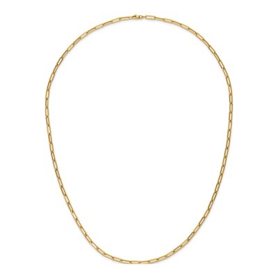 31.5-Inch 14K Yellow Gold Fancy Cable Necklace | Leslie's – view 6