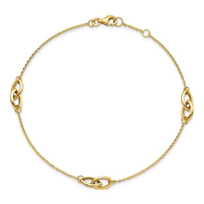 14K Yellow Gold Anklet – view 4