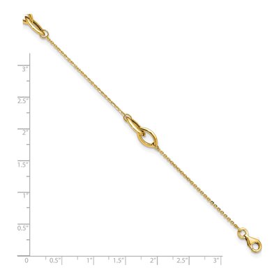 14K Yellow Gold Anklet – view 5