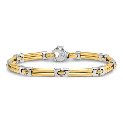 14K Two-Tone Gold Bracelet – view 4