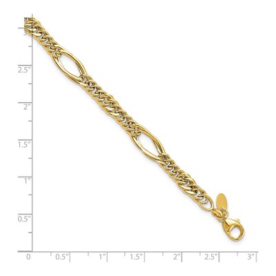 14K Yellow Gold Fancy Link Bracelet – view 6