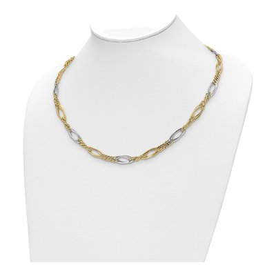 14K Yellow Gold 5.5mm Hollow Fancy Link Chain – view 3