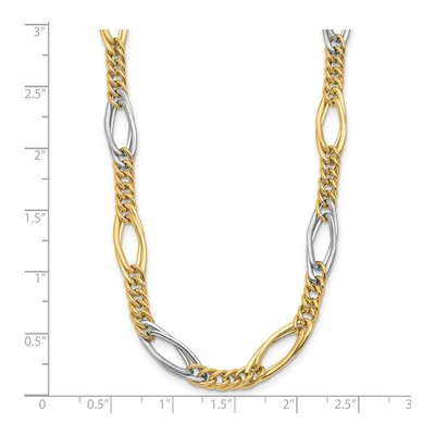 14K Yellow Gold 5.5mm Hollow Fancy Link Chain – view 5