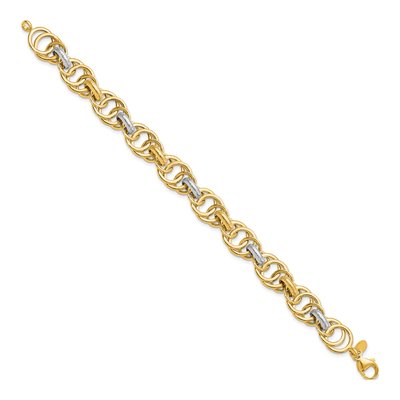 14K Yellow Gold Fancy Link Bracelet – view 2