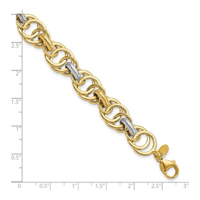 14K Yellow Gold Fancy Link Bracelet – view 5