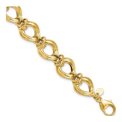 14K Yellow Gold Fancy Link Bracelet