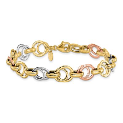 14K Yellow Gold Fancy Link Bracelet – view 3