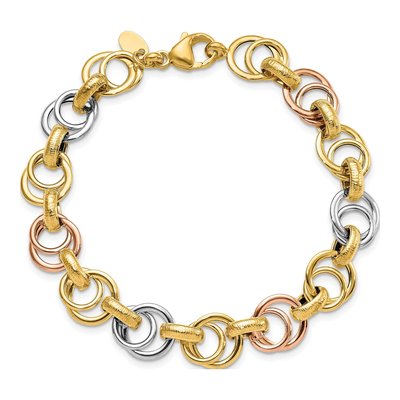 14K Yellow Gold Fancy Link Bracelet – view 4