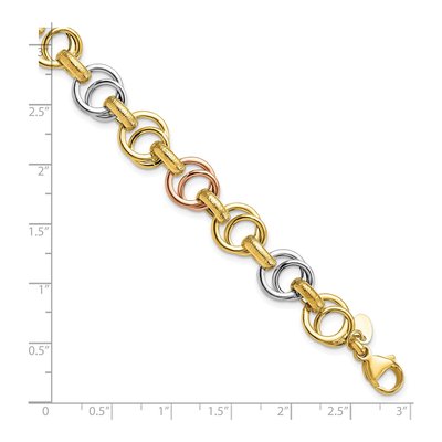 14K Yellow Gold Fancy Link Bracelet – view 5