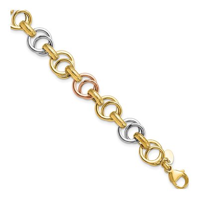 14K Yellow Gold Fancy Link Bracelet