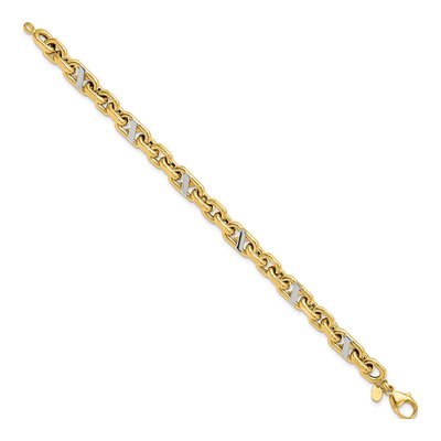 14K Yellow Gold Anchor Bracelet – view 3