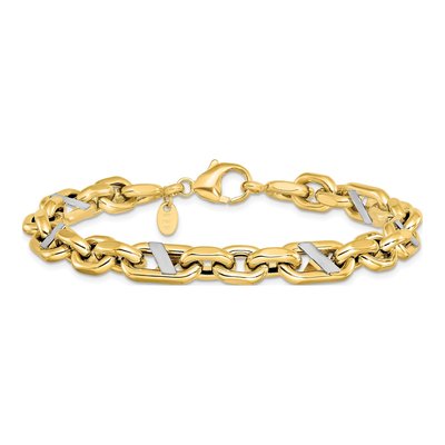 14K Yellow Gold Anchor Bracelet – view 4