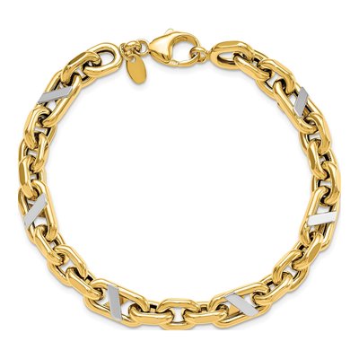 14K Yellow Gold Anchor Bracelet – view 5