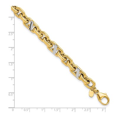 14K Yellow Gold Anchor Bracelet – view 6