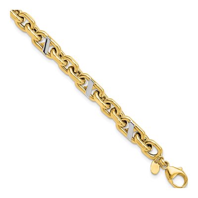 14K Yellow Gold Anchor Bracelet
