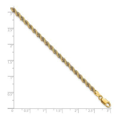 14K Two-Tone Gold Rope Bracelet – view 6