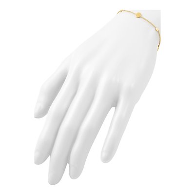 14K Yellow Gold Circle Disc Bracelet – view 6