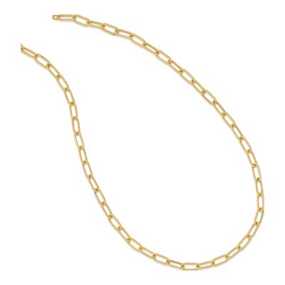 14K Yellow Gold 6.36mm Hollow Oval Link Chain – view 3