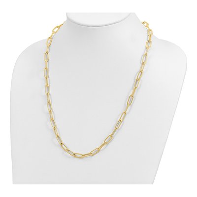 14K Yellow Gold 6.36mm Hollow Oval Link Chain – view 5