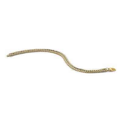 14K Yellow Gold 5.25mm Hollow Curb Chain Bracelet – view 8