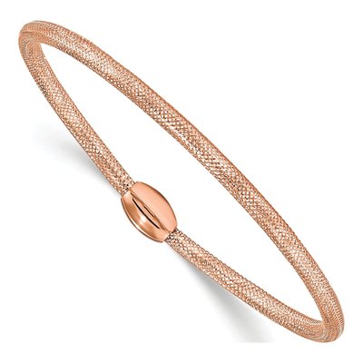 14K Yellow Gold Stretch Bangle Bracelet