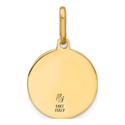 14K Yellow Gold Angel Pendant – view 4