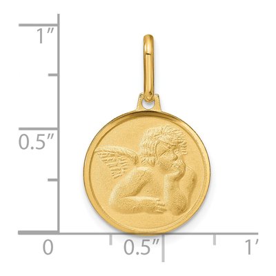 14K Yellow Gold Angel Pendant – view 5