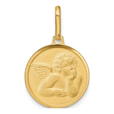 14K Yellow Gold Angel Pendant