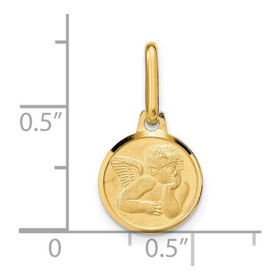 14K Yellow Gold Angel Pendant – view 5