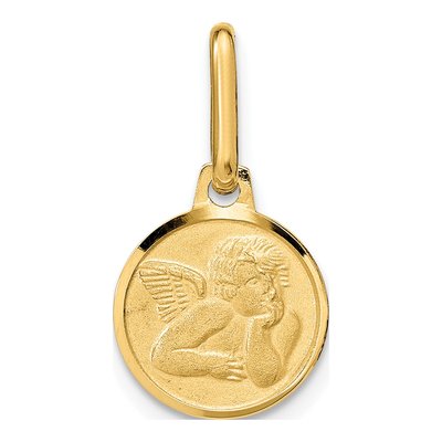 14K Yellow Gold Angel Pendant