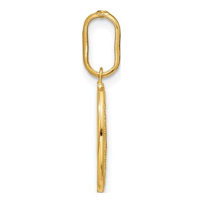 14K Yellow Gold Oval Miraculous Medal Pendant – view 3