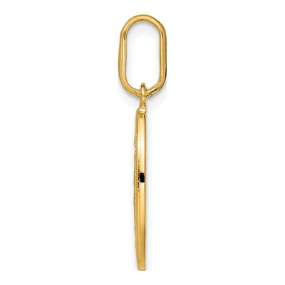 14K Yellow Gold Oval Miraculous Medal Pendant – view 3