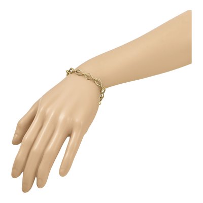 14K Yellow Gold Fancy Link Bracelet – view 7