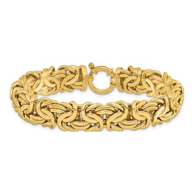 14K Yellow Gold Fancy Link Bracelet – view 5