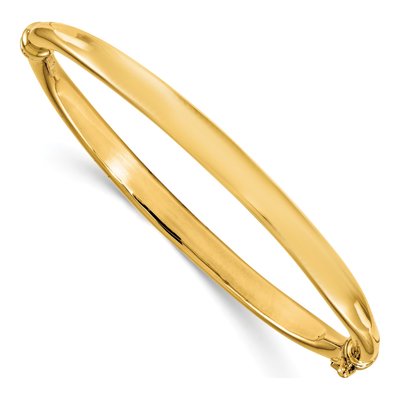 14K Yellow Gold Hinged Bangle Bracelet