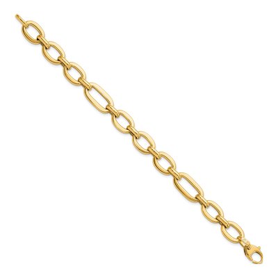 14K Yellow Gold Fancy Link Bracelet – view 3