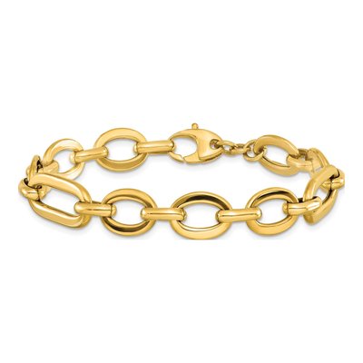 14K Yellow Gold Fancy Link Bracelet – view 4
