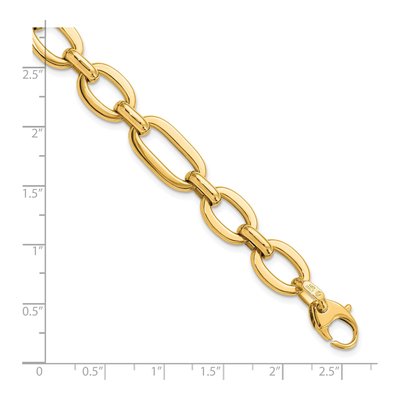 14K Yellow Gold Fancy Link Bracelet – view 5