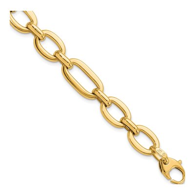 14K Yellow Gold Fancy Link Bracelet