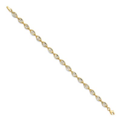 14K Yellow Gold Fancy Link Bracelet – view 3