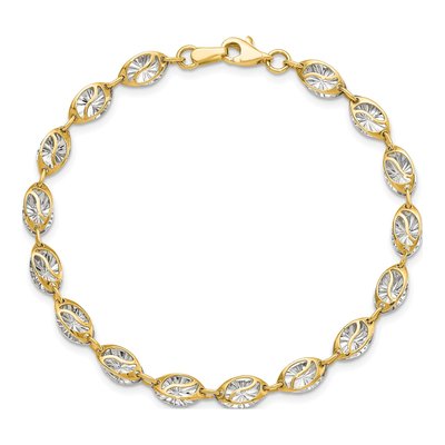 14K Yellow Gold Fancy Link Bracelet – view 5