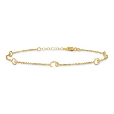 14K Yellow Gold Anklet – view 4