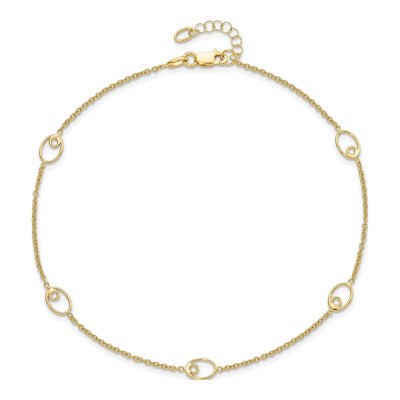 14K Yellow Gold Anklet – view 5